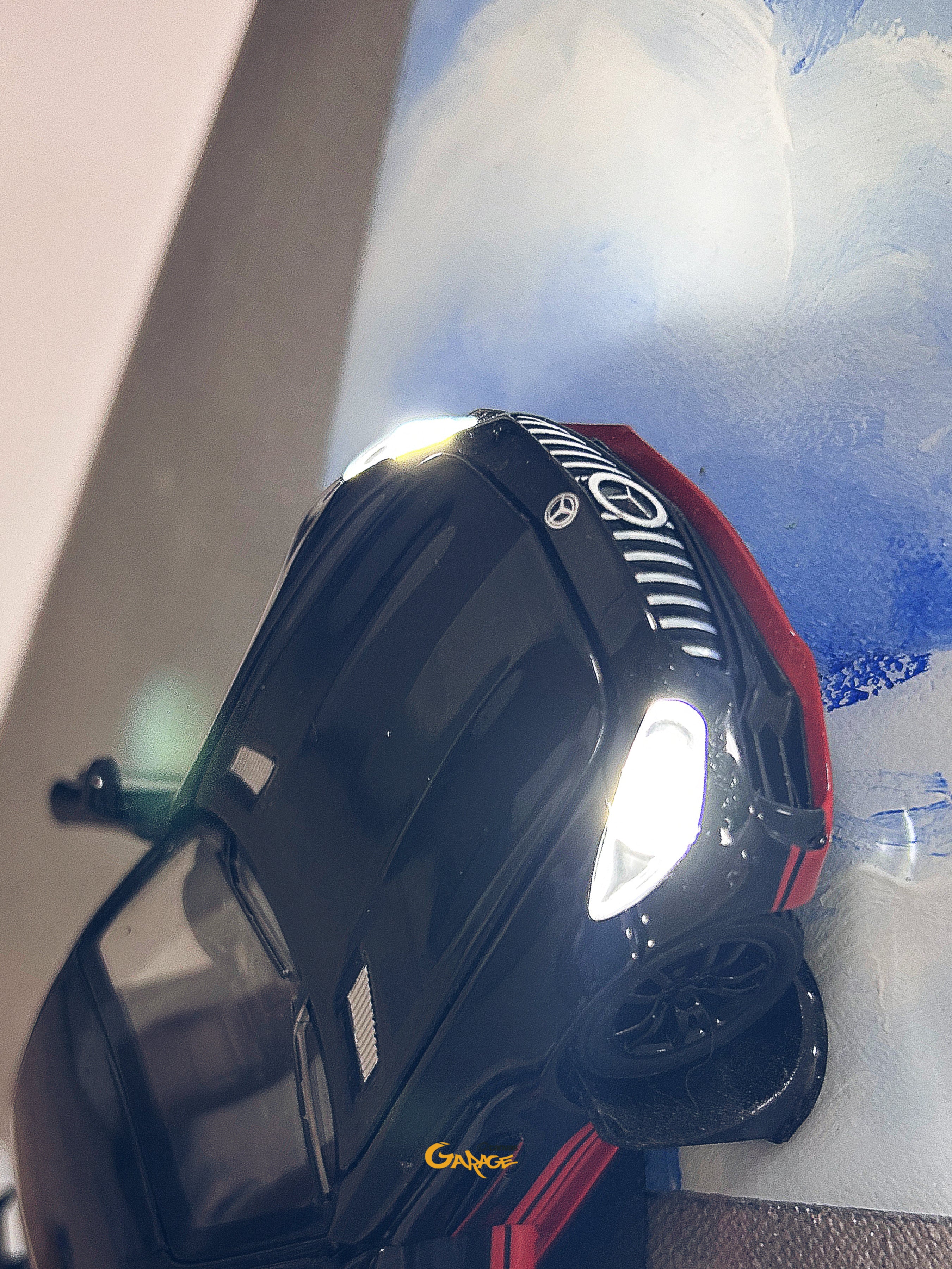 Coupe in the Clouds original framed automotive display artwork