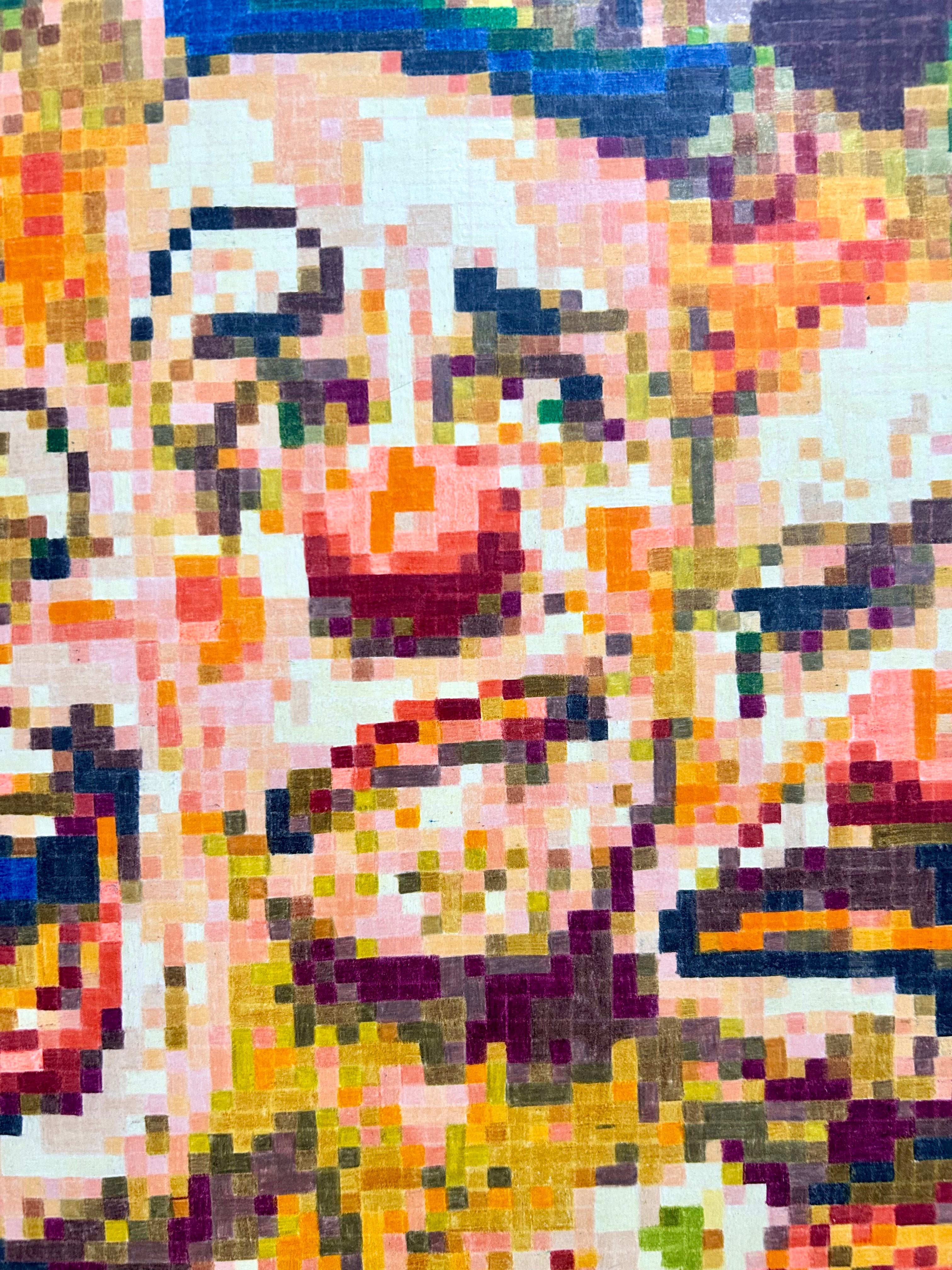 Do You Really See Me original framed pixel art artwork