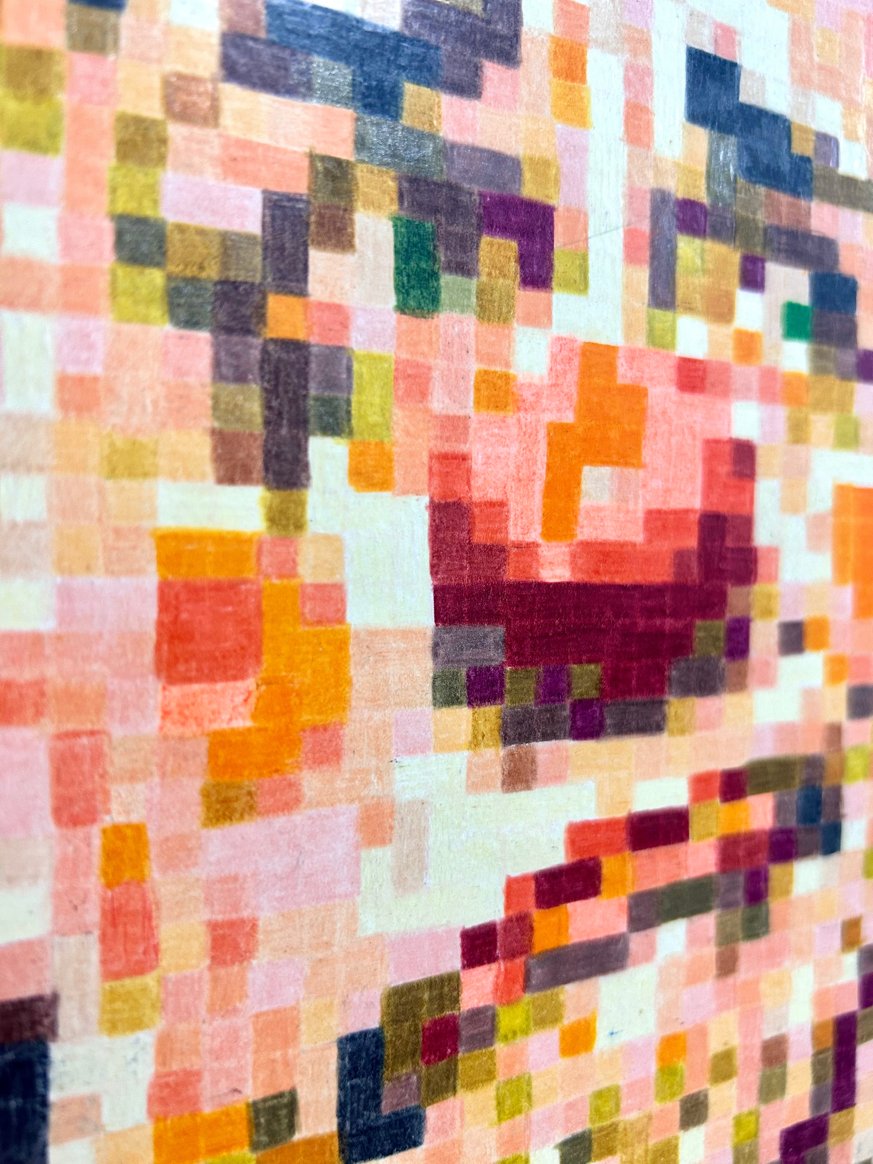 Do You Really See Me original framed pixel art artwork