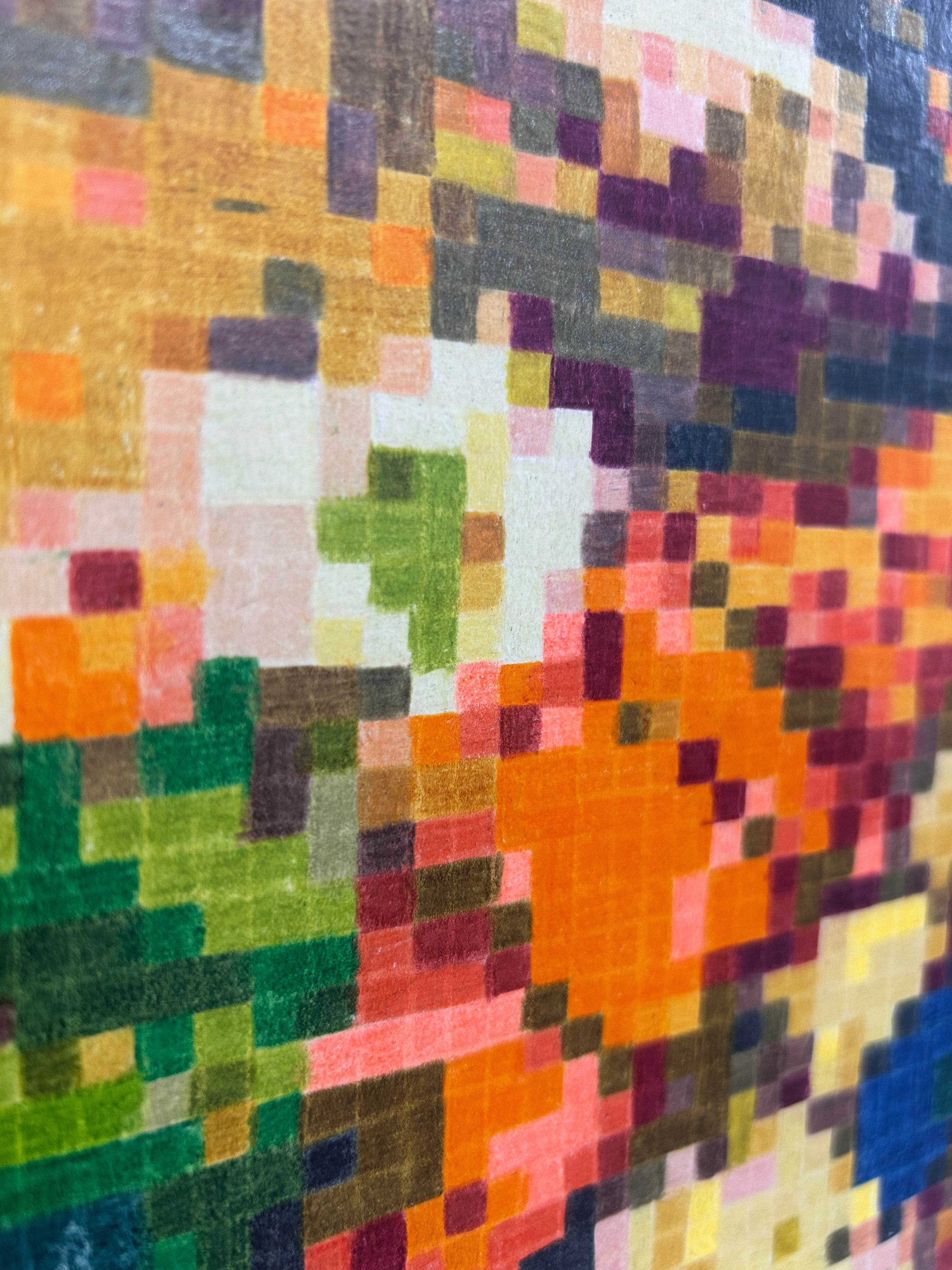 Do You Really See Me original framed pixel art artwork