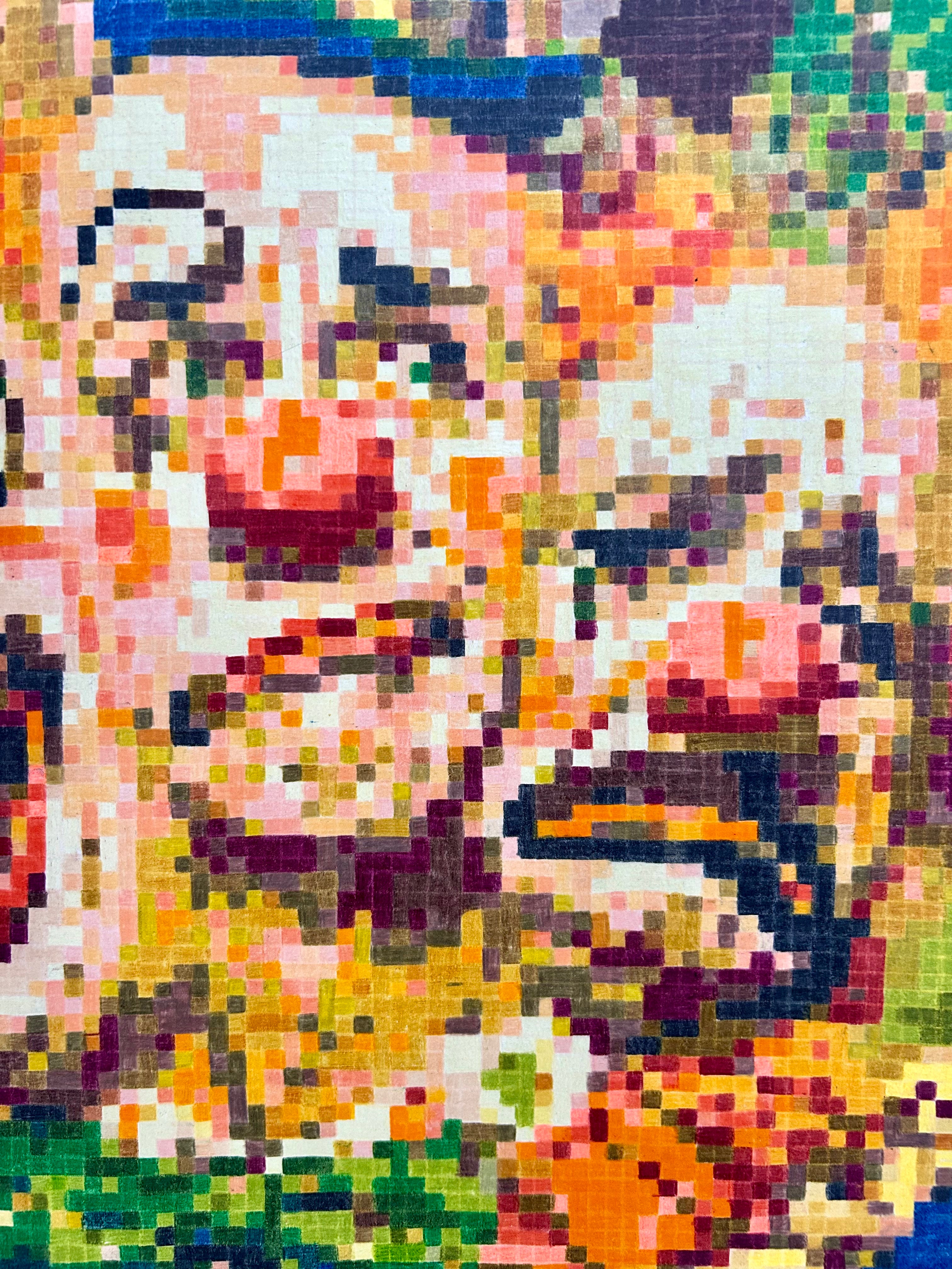 Do You Really See Me original framed pixel art artwork