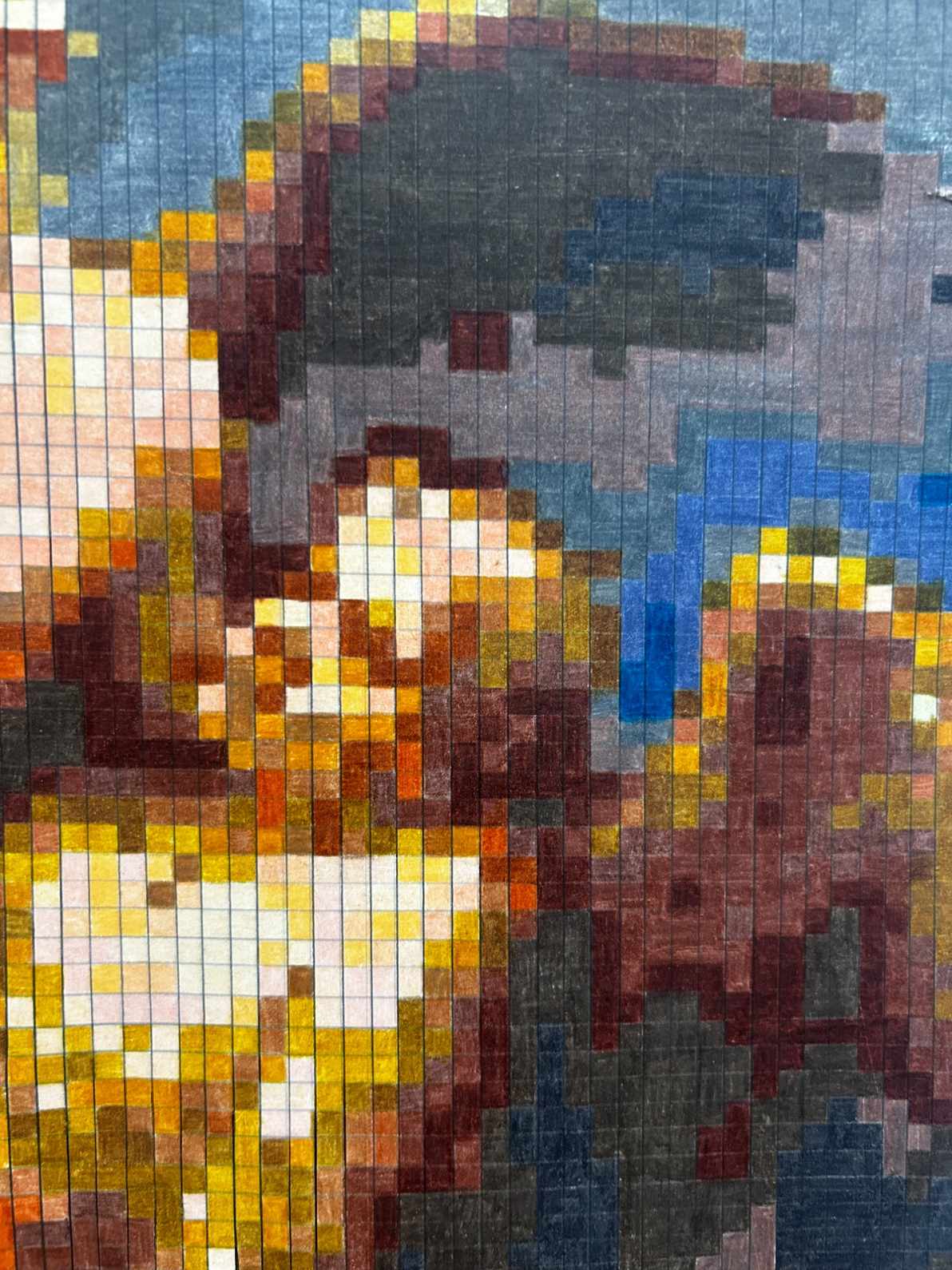 Free To Go original framed pixel art artwork