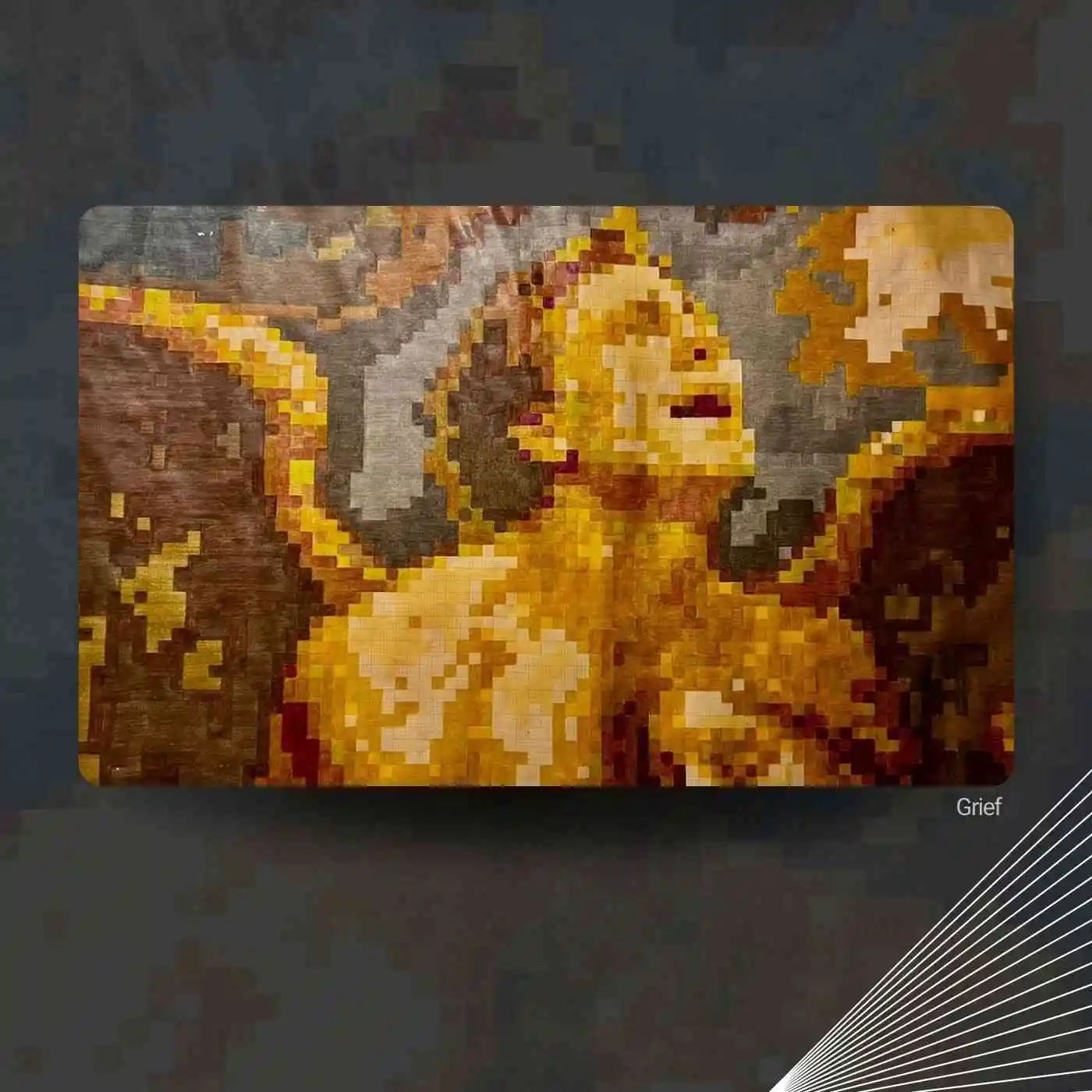 Grief original framed pixel art artwork