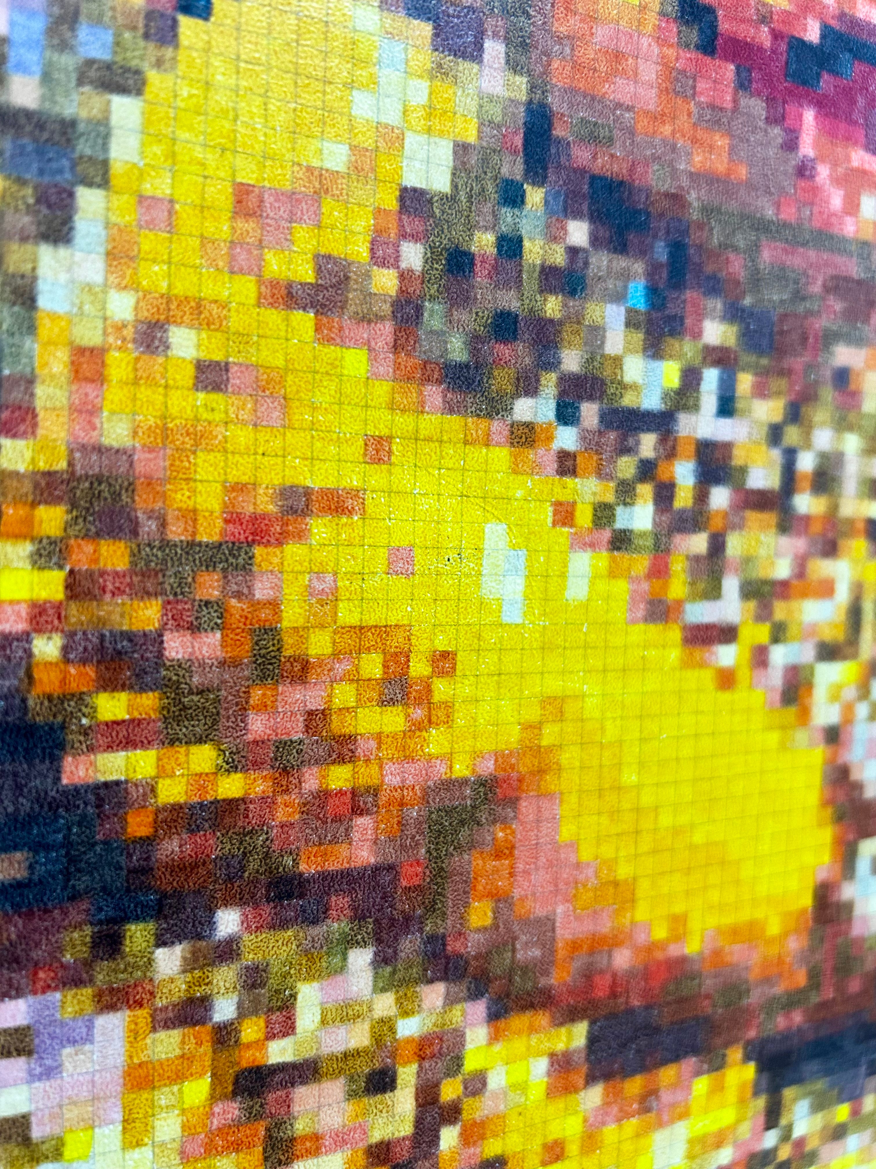 It’s Not About the Money original framed pixel art artwork