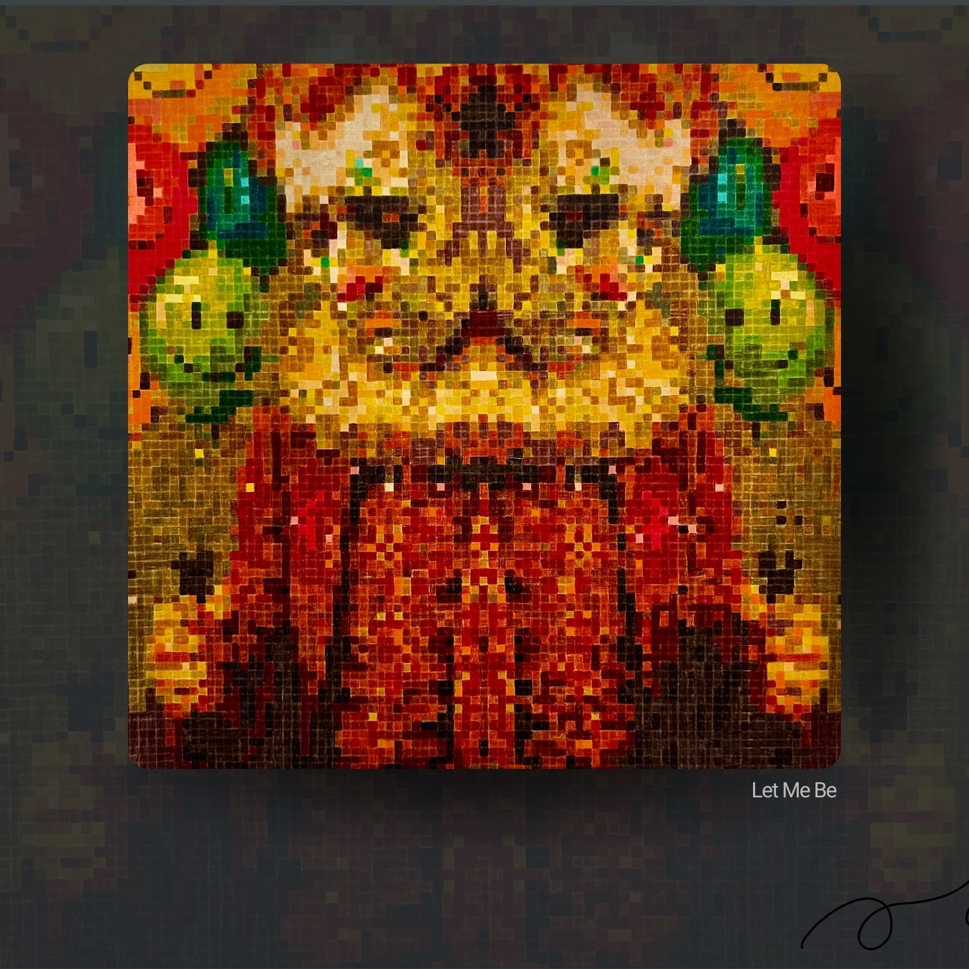 Let Me Be original framed pixel art artwork