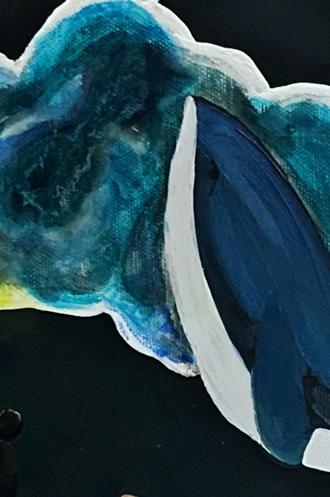 Stretching my skin original surreal artwork on canvas