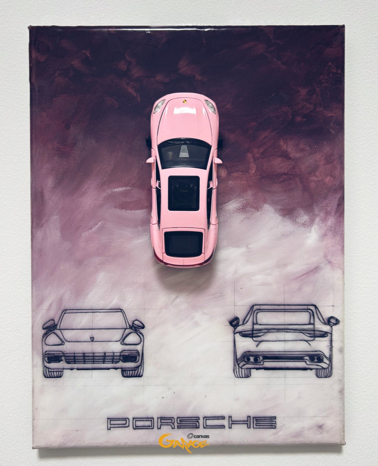 Urban Mirage original framed automotive display artwork